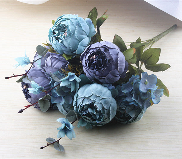 13 Core-spun Peony Decorative Flowers Artificial Flowers Artificial Flowers