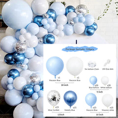 Blue balloon birthday party supplies