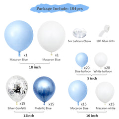 Blue balloon birthday party supplies