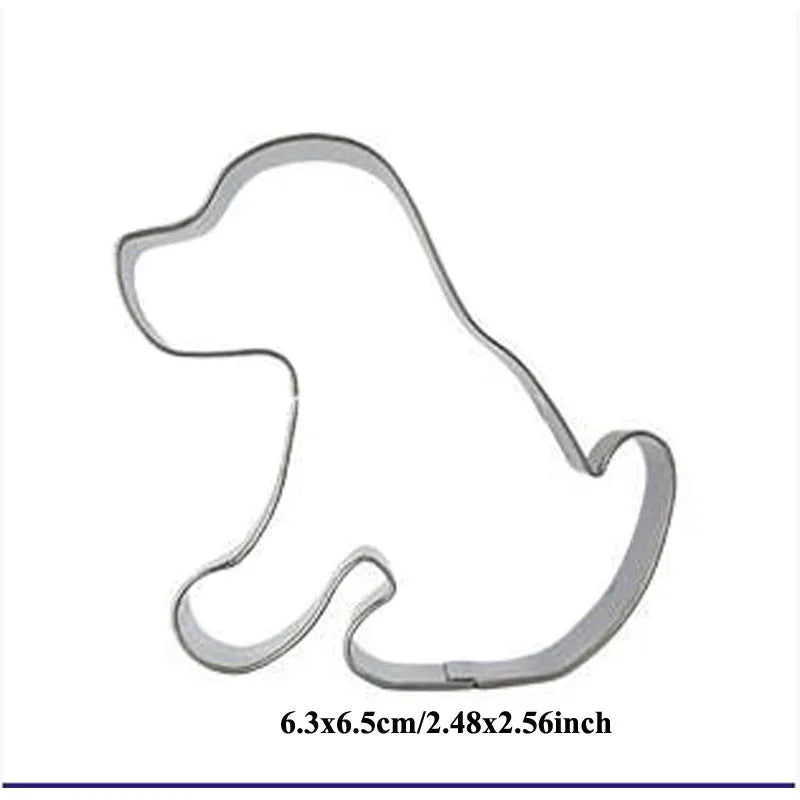 3pcs Dog Shape, Paw, Dog Bone Cookie Cutter