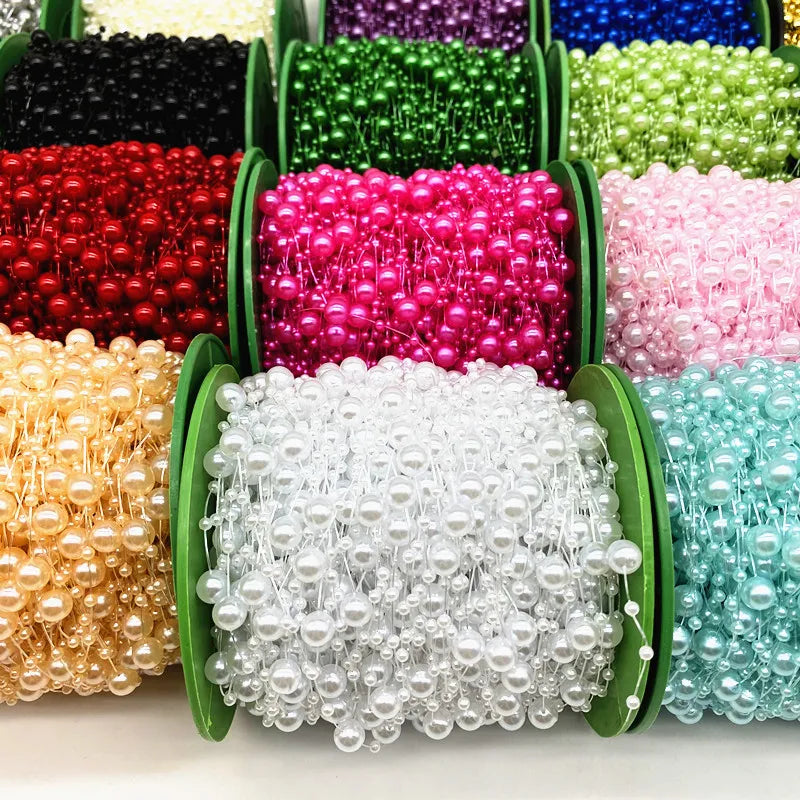 Fishing Line Artificial Pearls Beads Chain Garland Party Decoration