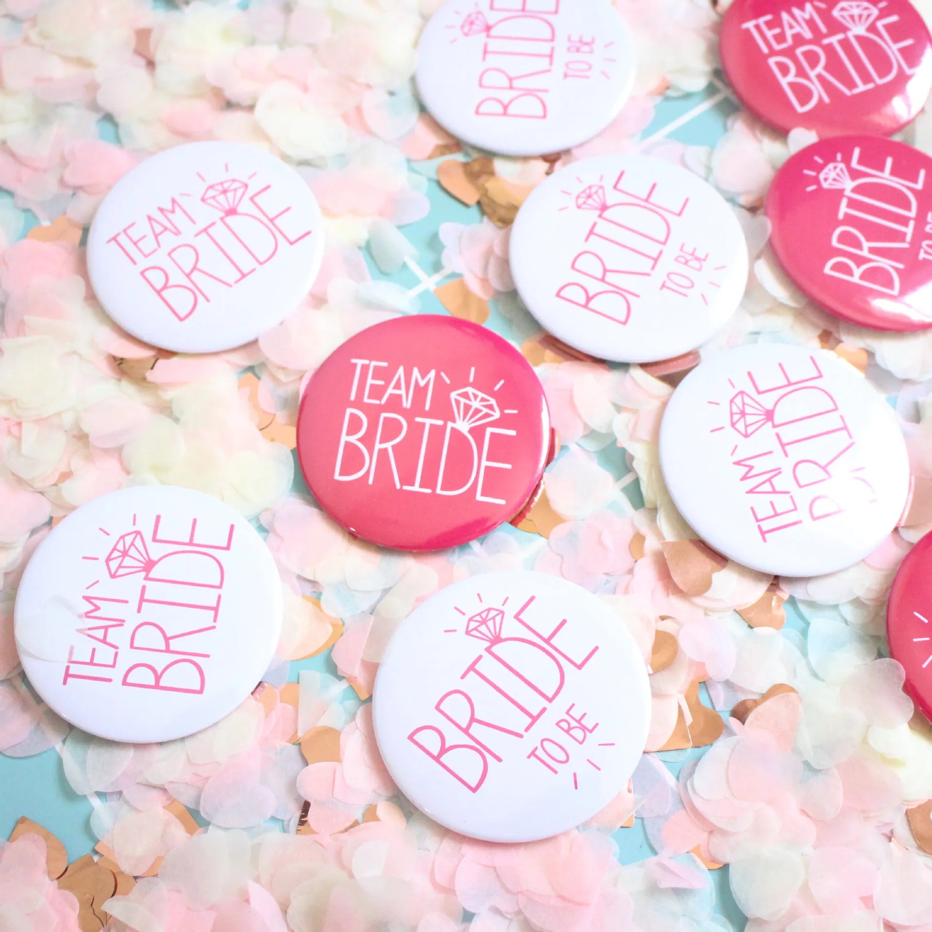 6/3/2pcs Bridal Shower Badges