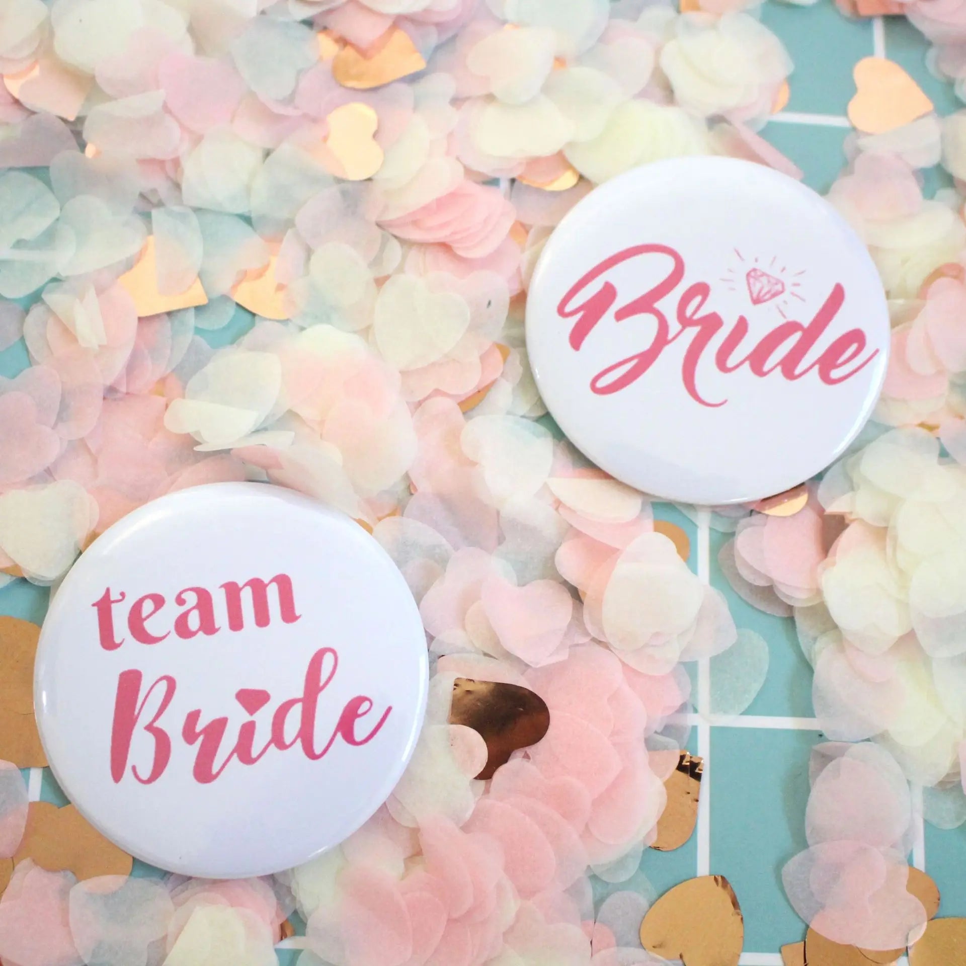 6/3/2pcs Bridal Shower Badges