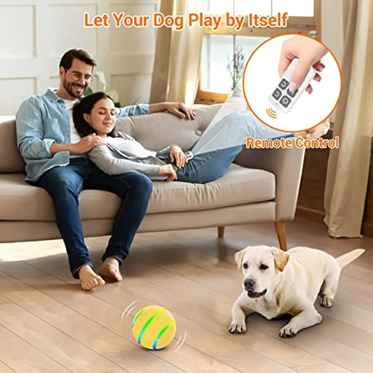 ATUBAN Remote Control Dog Balls