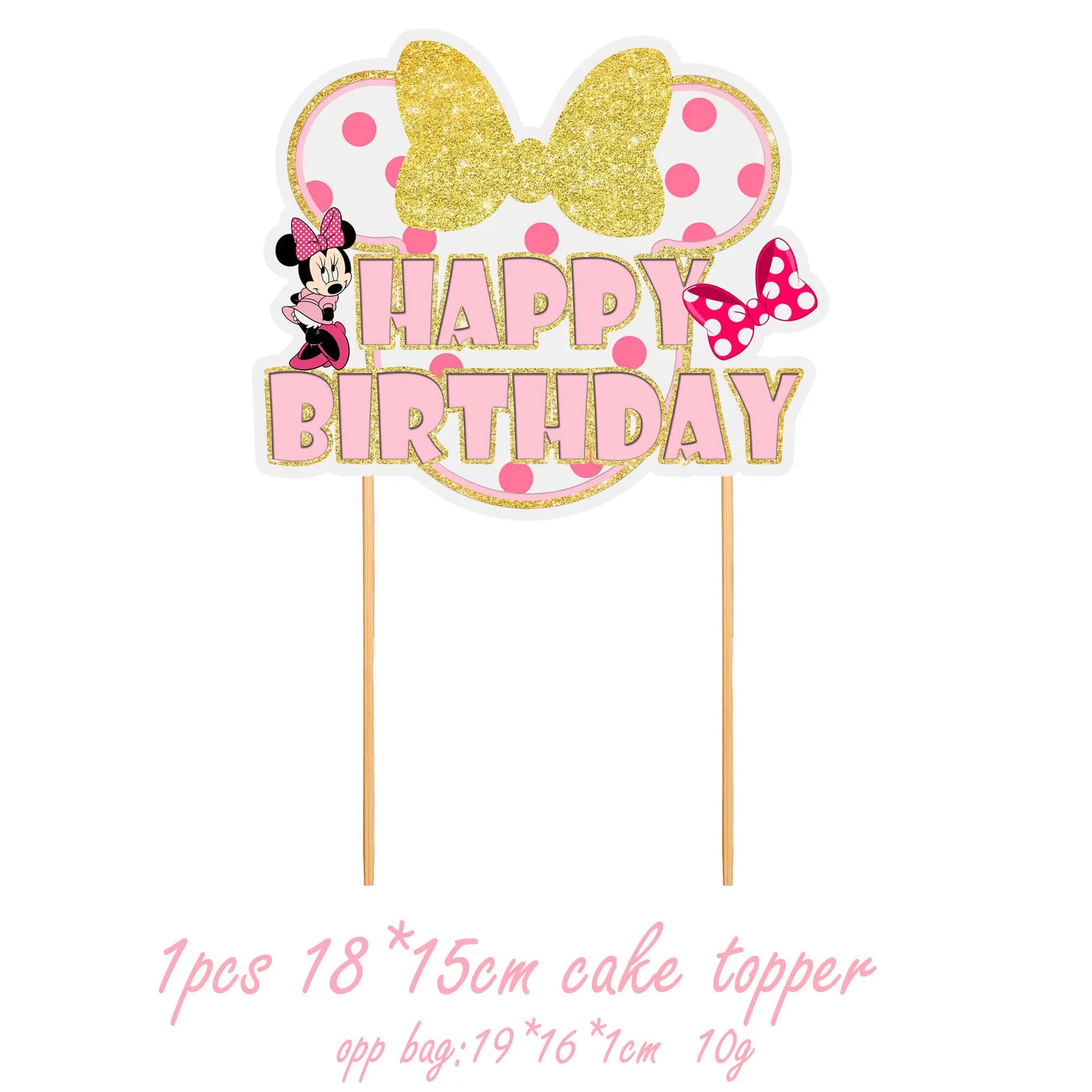 Disney Minnie Mickey Mouse Cake Decorations - Minnie Party Cake Topper