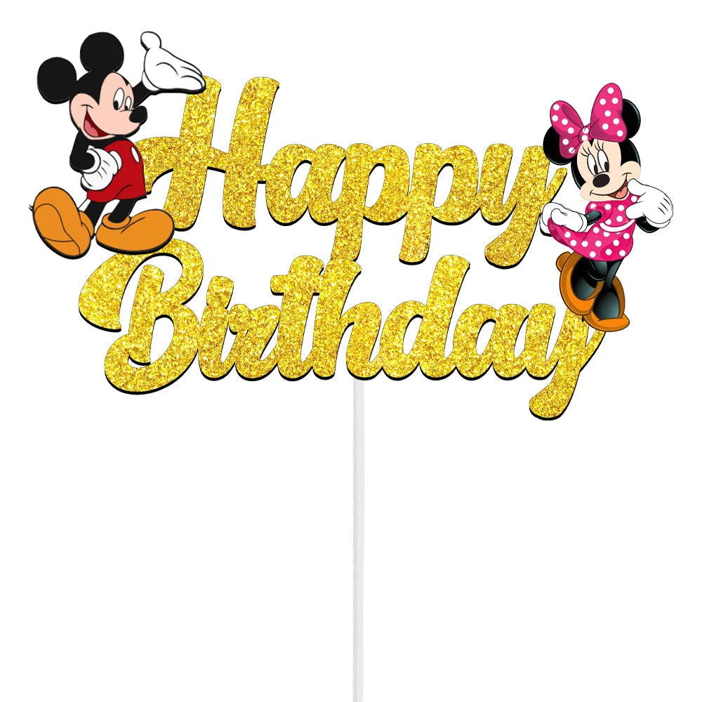 Disney Minnie Mickey Mouse Cake Decorations - Minnie Party Cake Topper