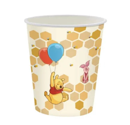 Disney Winnie the Pooh Theme Birthday Party Decor Plates Cups Napkins Balloon Disposable Tableware Supplies