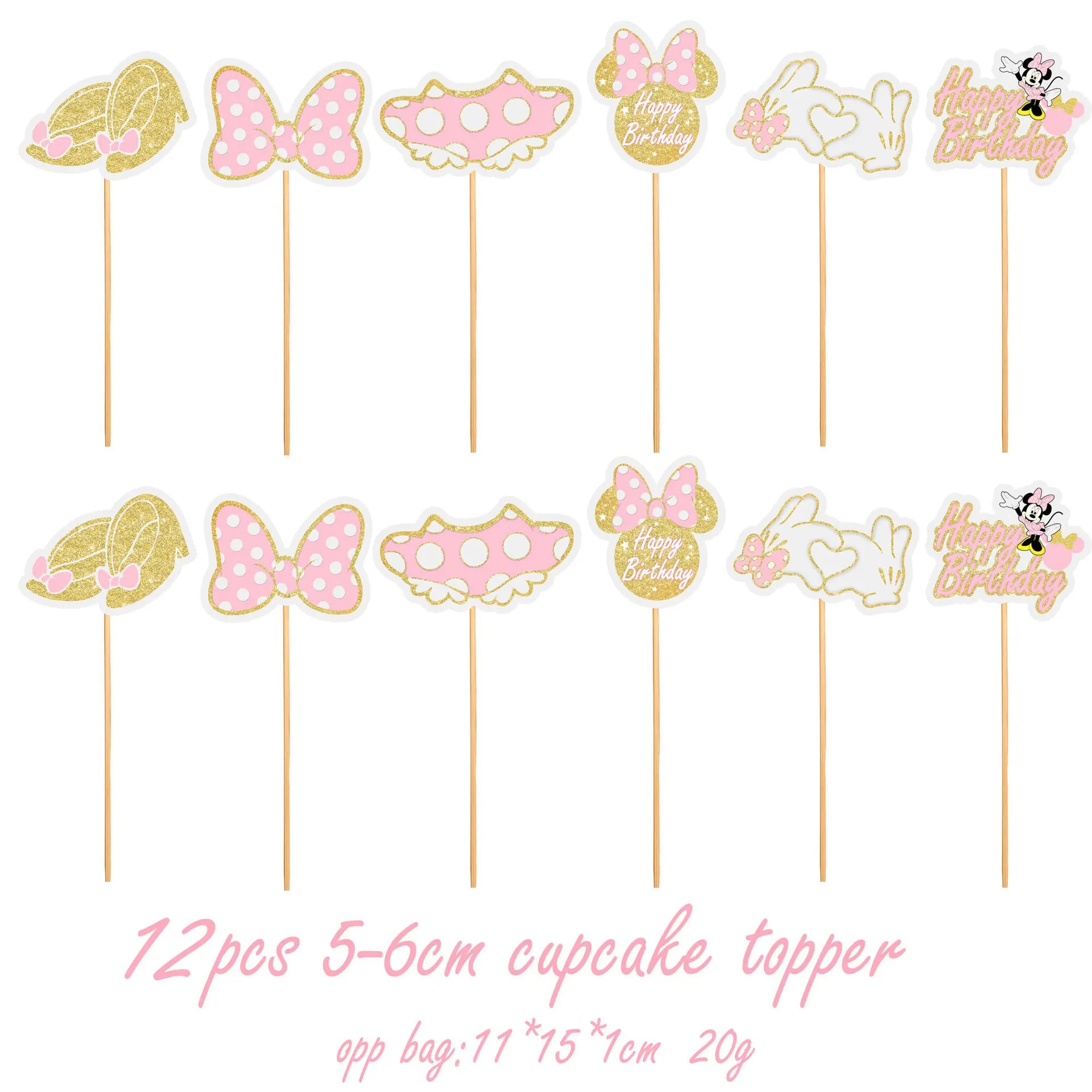 Disney Minnie Mickey Mouse Cake Decorations - Minnie Party Cake Topper