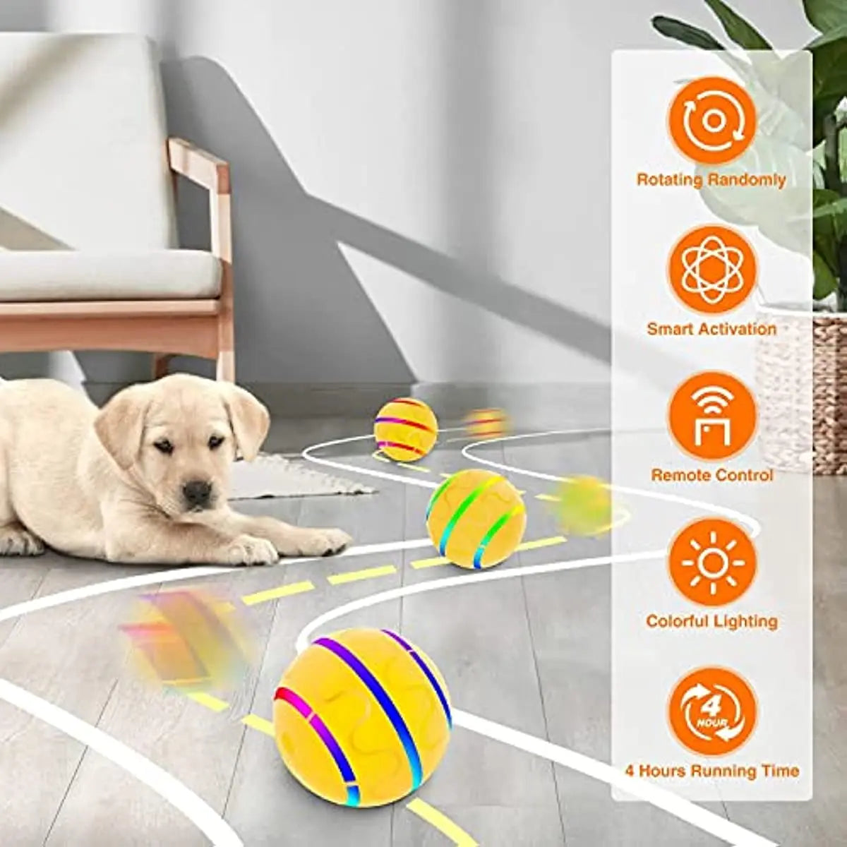 ATUBAN Remote Control Dog Balls