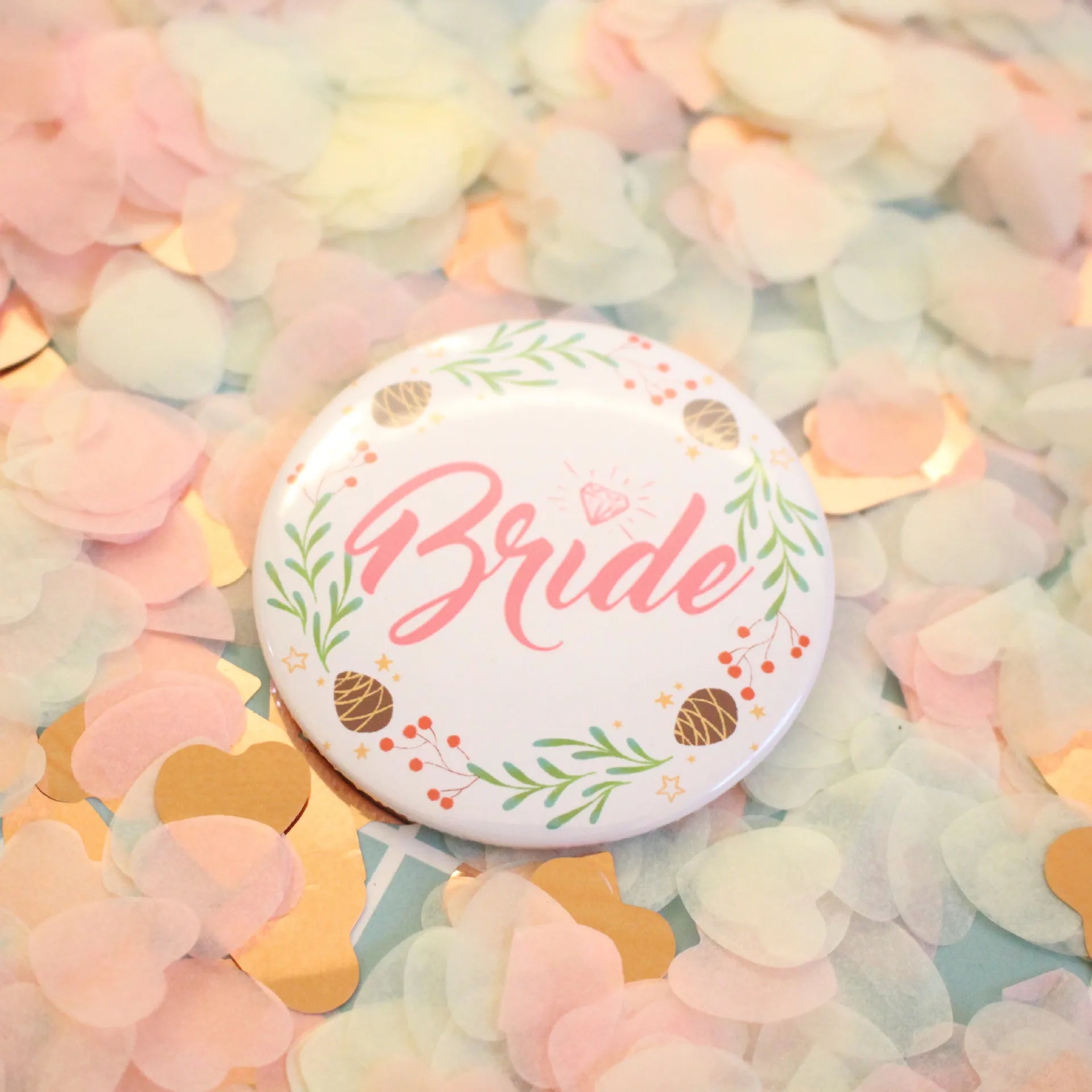 6/3/2pcs Bridal Shower Badges